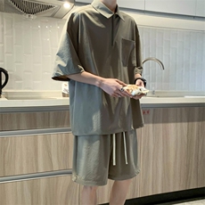 酒店青少年冰丝套装舒适超薄运动速干TZ20-特批65，男装休闲套装，星座718