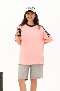 32支 双纱240克 8色S-3XL 棉 男女款T恤图片