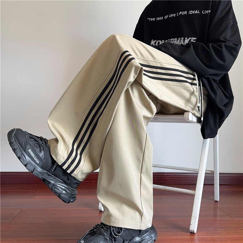 秋季新款户外机能防水三条杠宽松冲锋裤B315-K24335-特p35控68,男装休闲裤,电商B315