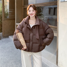 新品2025冬装白鸭绒羽绒服帽子可脱卸2C116-2558-P289-K399，女装羽绒服，2C116