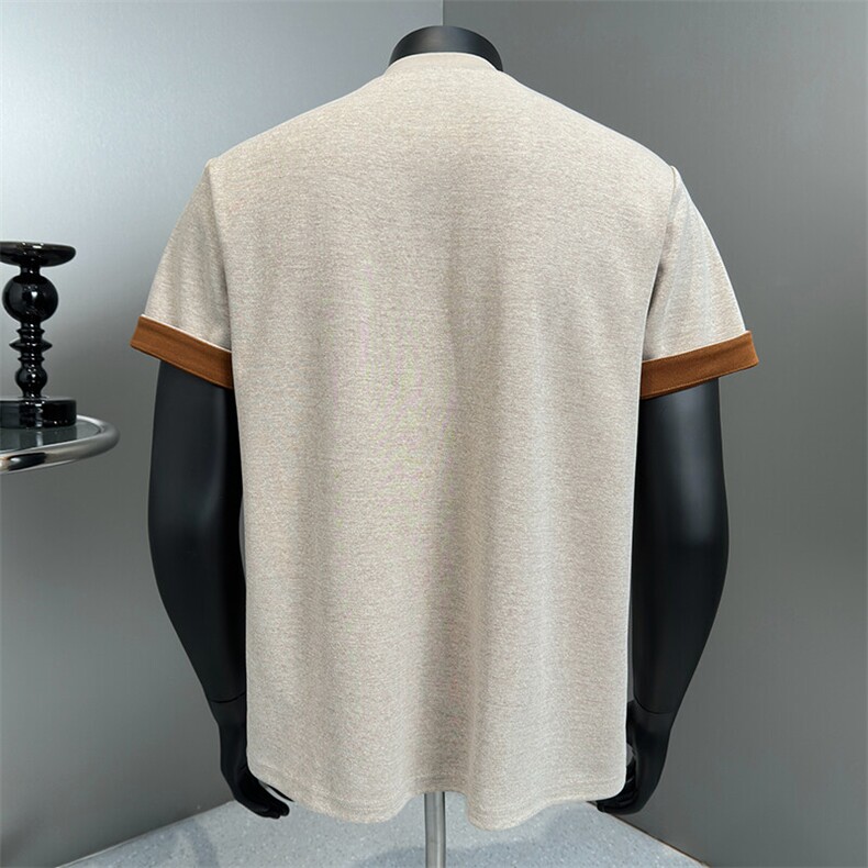 短袖t恤男潮牌夏季宽松2025红潮流ins上衣XZ212-QTX691-P38,男装T恤,星座212