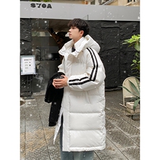 90%绒羽绒服D5580-TP235328情侣休闲宽松百搭潮牌长款外套，男装羽绒服，电商A102