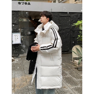 90%绒羽绒服 D5580-TP235328 情侣休闲宽松百搭潮牌长款外套图片