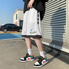 ！2023夏季新款男士冰丝短裤小熊印花潮流运动中裤DK605P30，男装休闲裤，电商B220