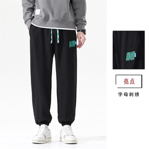 多组图片供选 M-8XL 秋季新款大码束口百搭长裤卫裤 109-K65-P40图片