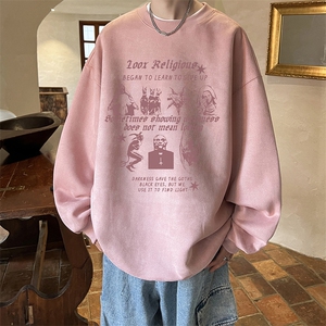 量大优可提供视频麂皮绒卫衣圆领HD019-1-LPYL4112-P30图片