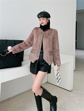 现货：编织狐皮毛一体，其它，蕃米莉