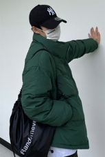 白鸭绒潮流光板抽绳立领羽绒服保暖外套Y5848-P140【特价】，男装羽绒服，电商A007