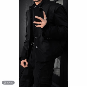 抖音小众设计高级棉衣老钱风保暖棉服外套男M219-P135 (网图图片