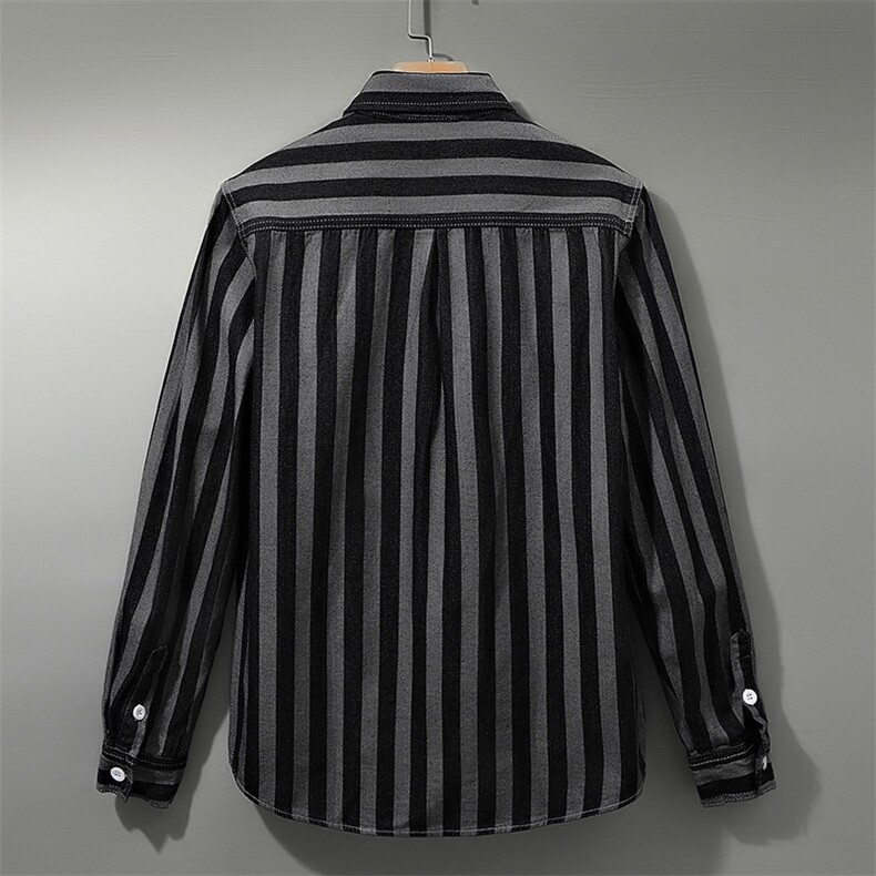 秋季流行男牛仔衬衣宽松休闲长袖衬衫外套XZ310B-3-CY952-P60,男装衬衫,星座310B-3