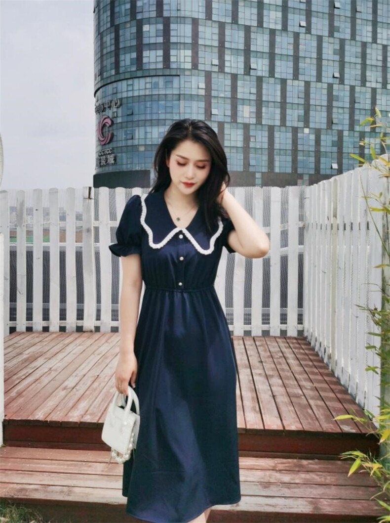 现货夏季新款连衣裙，女装连衣裙，YO\VLF雅洛菲