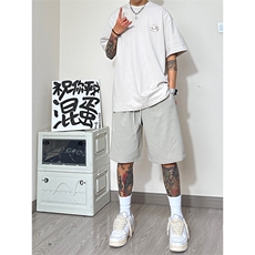 2025夏季新款潮流男士宽松大码五分裤舒服登山布男中裤DK16P30，男装牛仔裤，星座417-3
