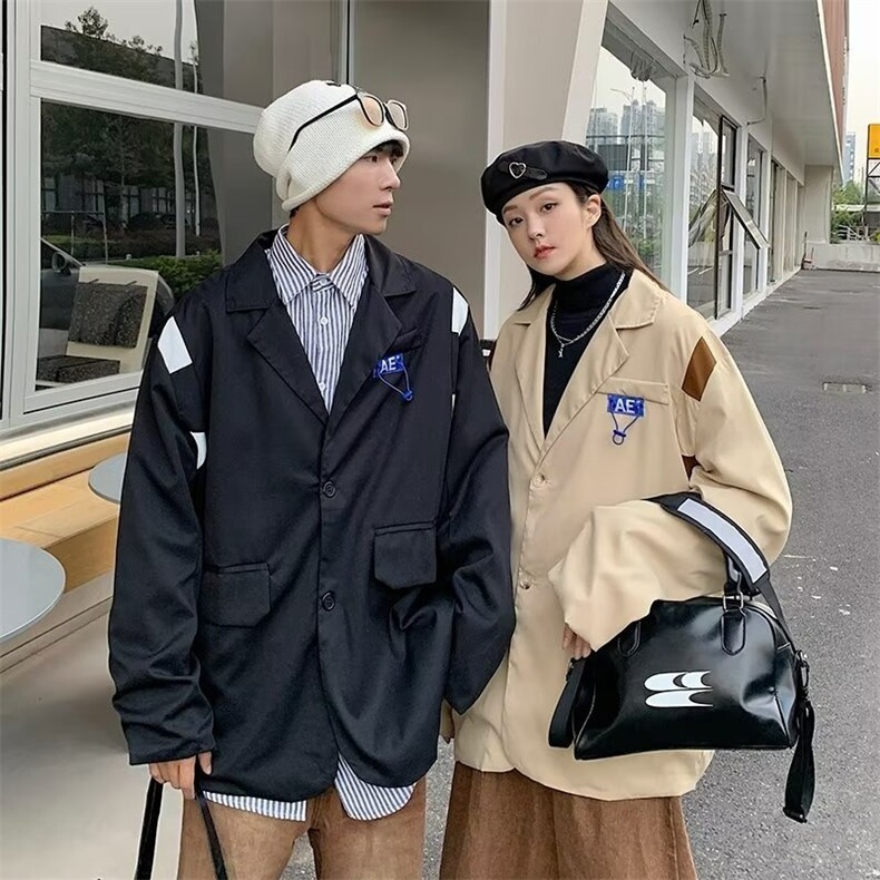 2025秋新款小众西装外套痞帅宽松冷淡风西服XF652,男装西服,星座1108