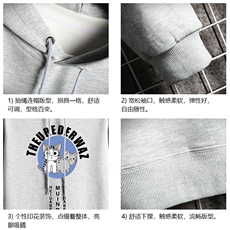 WY2160-P35加绒款-P40纯连帽卫衣男大码运动帽衫宽松薄网格，男装卫衣，电商A040A