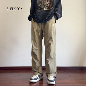 1506/QGK3090/P42男士新款工装休闲裤美式潮牌直筒宽松运动裤子图片