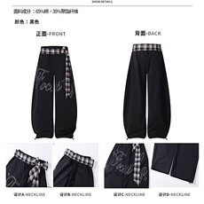 美式复古刺绣弯刀牛仔裤女2025夏季新款低腰宽松显瘦垂感阔腿裤，男装牛仔裤，星座506A