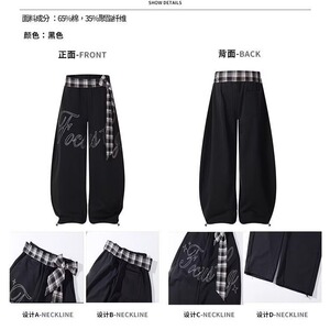 美式复古刺绣弯刀牛仔裤女2025夏季新款低腰宽松显瘦垂感阔腿裤图片