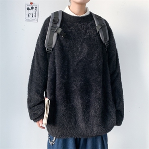 秋冬新款男士针织衫圆领男士马海毛毛衣男 A071-6608-P70图片