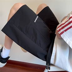 重磅解构冰丝网眼速干凉感字母刺绣短裤X416B-1-DK1106-特P30限58，男装牛仔裤，星座416B-1