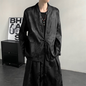 2025秋装新款 加厚龙纹夹克开衫外套 唐装汉服 潮流 2512-P50图片
