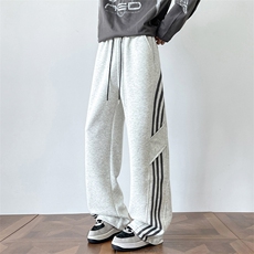 K933裤子秋冬垂感直筒裤宽松潮牌ins美式运动休闲长裤子，男装休闲裤，星座304A