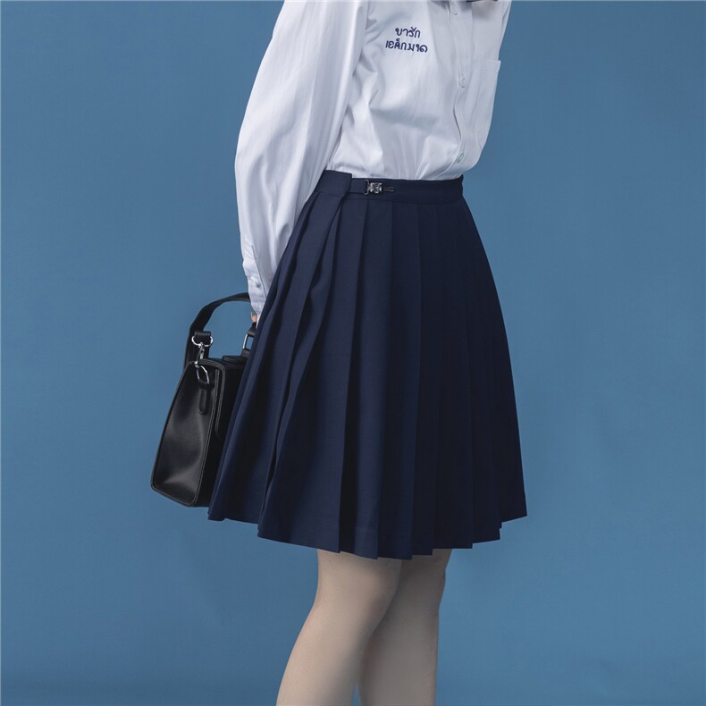 C316Q009P48秋装JK制服百褶裙半身裙学院风班服藏青色裙女，男装工装外套，电商C316
