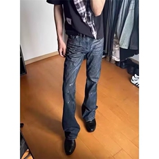 1506/QL66490/P51港风潮男夏季新款嘻哈ins潮高街潮流痞帅长裤，男装休闲裤，星座1506