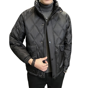 2025冬季新款立领菱形加厚休闲棉服保暖棉衣修身外套M8906-P150图片