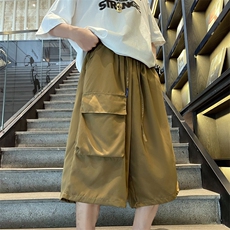 夏季多口袋工装七分短裤男潮牌ins宽松休闲运动裤衩K3527-P30，男装休闲裤，星座512-2