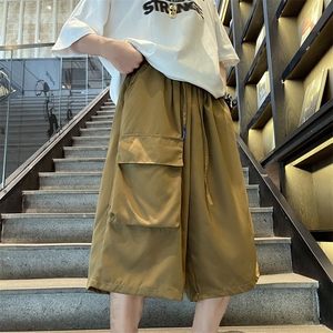 夏季多口袋工装七分短裤男潮牌ins宽松休闲运动裤衩 K3527-P30图片