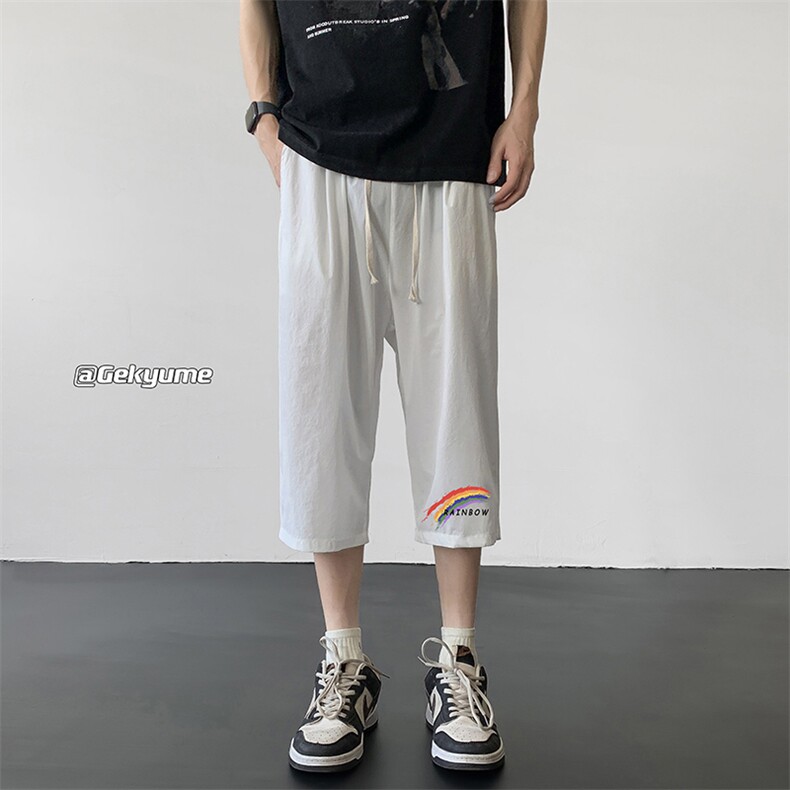冰丝七分裤男大码速干短裤男五分裤  QK72064-P25图片