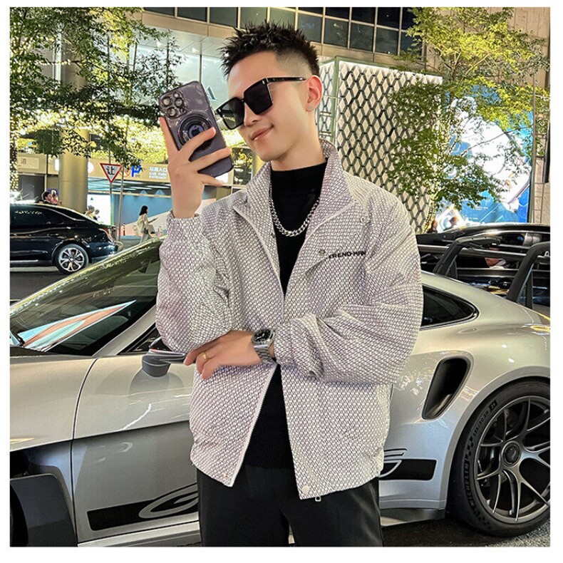 工装外套男新款潮流短款夹克衣服男士春秋款上衣,男装夹克,星座1013