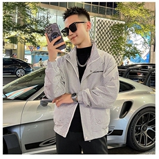 工装外套男新款潮流短款夹克衣服男士春秋款上衣，男装夹克，星座1013