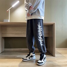 牛仔裤男潮牌宽松新款束脚裤子韩版潮流阔腿裤休闲长裤NK2023-p40,男装牛仔裤,星座1008-1