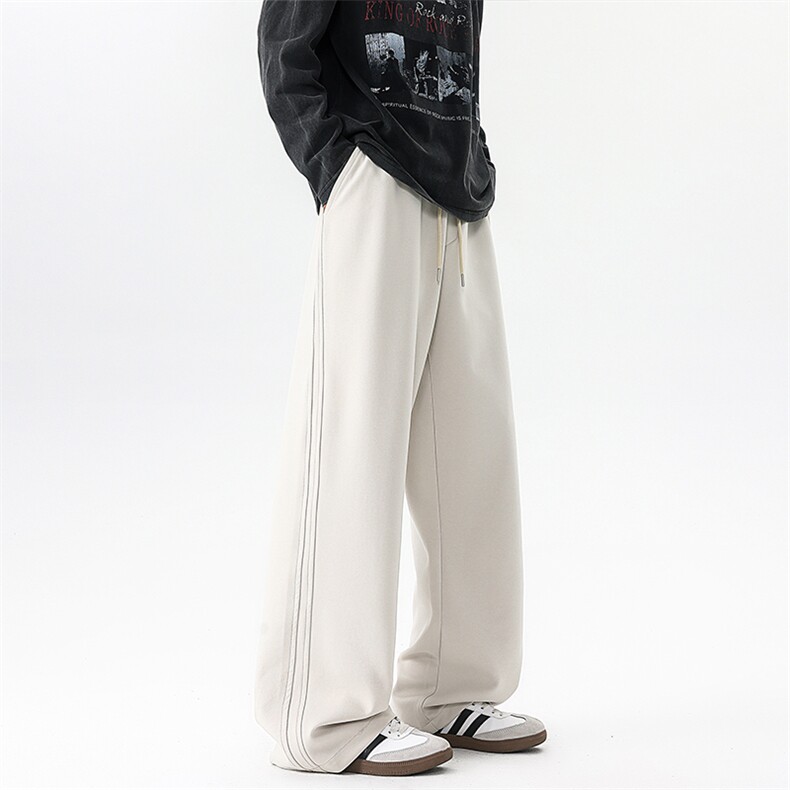 8XL-M新款美式秋季运动大码卫裤男士休闲宽松阔腿长裤子K9157P58,男装休闲裤,电商D206-1
