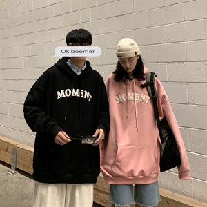 Q2098 情侣装连帽套头卫衣毛巾绣2024新款秋装外套男女学院风 P55图片