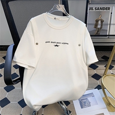 C461-P352024新款痞帅宽松半袖T恤男夏季潮牌宽松纯色短袖现货，男装T恤，星座512-6