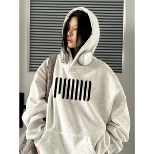 美式覆古连帽卫衣男新款秋冬季宽松情侣外套WCX248-P48图片
