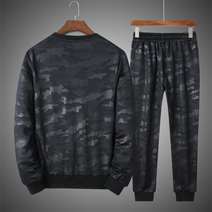 男日系暗迷彩休闲运动套装5032-1_556-M-4XL5XL-9XL卫衣图片