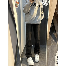 B221美式ins高街小众百搭纯色微喇牛仔裤LK22087-P55控78，男装牛仔裤，电商B221