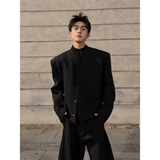 潮流满天星垫肩上衣西装外套男高级感穿搭痞帅休闲513WT3532P60，男装西服套装，星座513