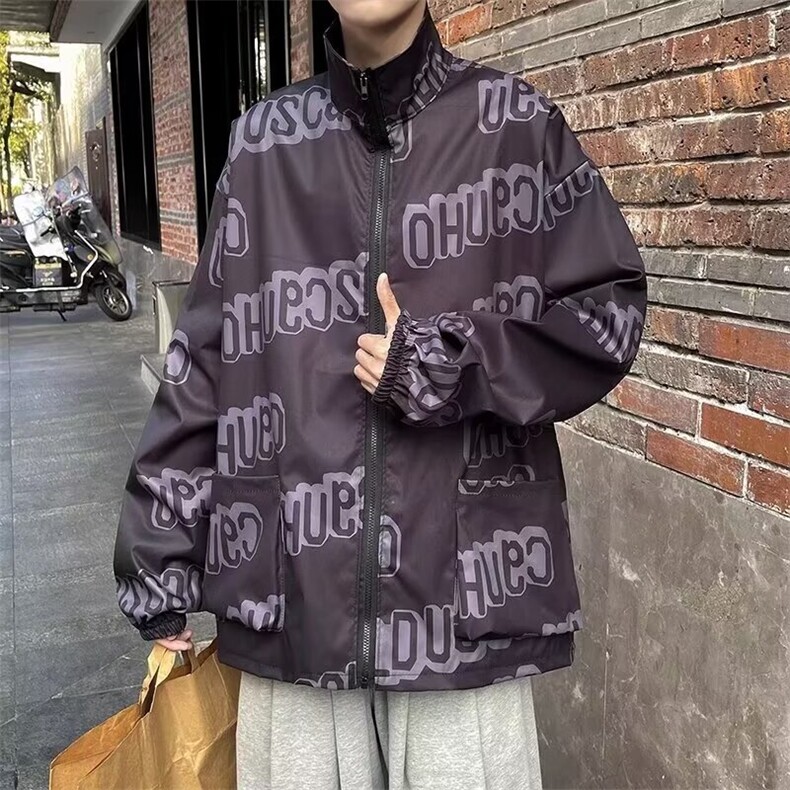 A1004P38秋冬新款青年男生休闲日系港风潮男外套夹克,男装夹克,星座512-6