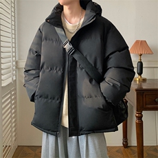 现货抖音得物可供视频三防加厚羽绒连帽棉衣外套面包棉服MY8095，男装棉衣，电商A486