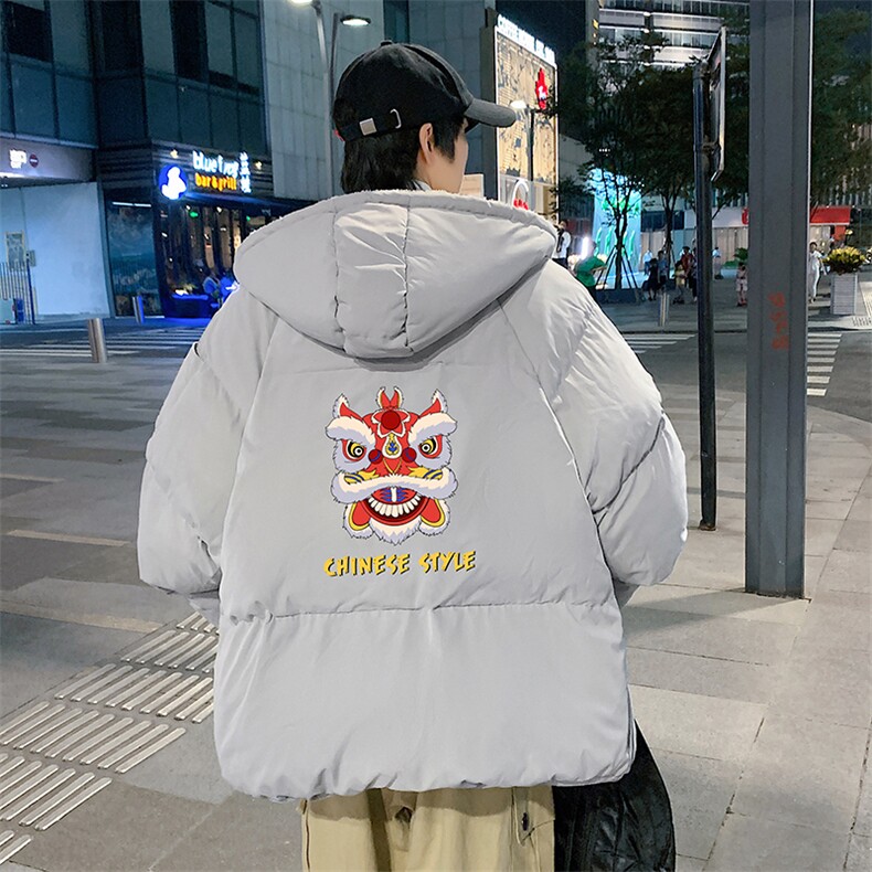 MY16185-P100加厚加绒连帽棉衣男大码棉服男面包服男，男装棉衣，电商A040