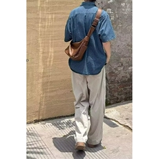 1506/Q20300/P42日系纯色肌理感伞兵裤，男装休闲裤，星座1506