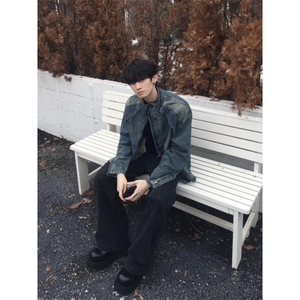 【有货】cleanfit水洗做旧短款牛仔外套美式工装夹克JK03LL-特P78图片