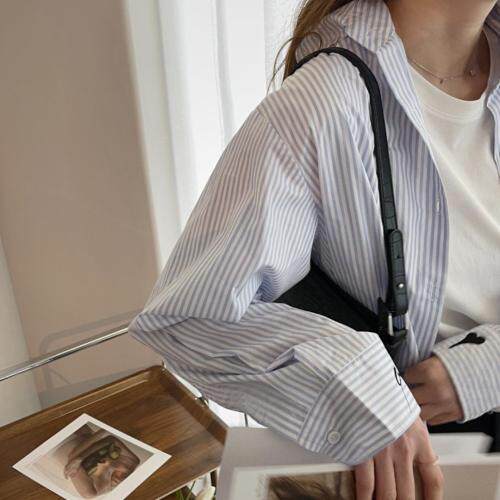 清新条纹衬衣，女装，TVMV(4F)