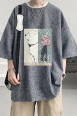 风复古亚麻短袖男棉麻t恤男半袖ZT71365-P35，男装T恤，电商A040