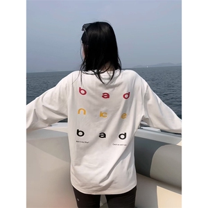 美式高街解构工艺速干长袖T恤衫男女款防晒上衣户外运动骑行服潮图片