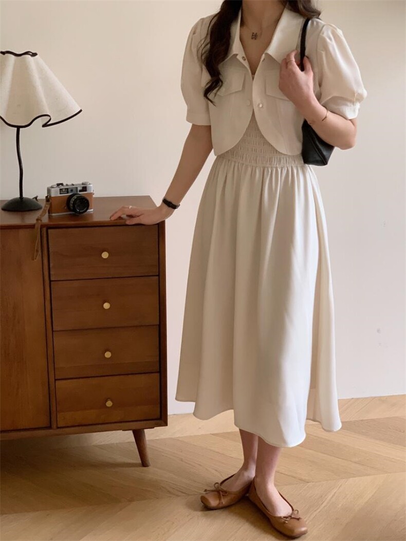 夏装新款两件套套装裙，女装职业装，佳其